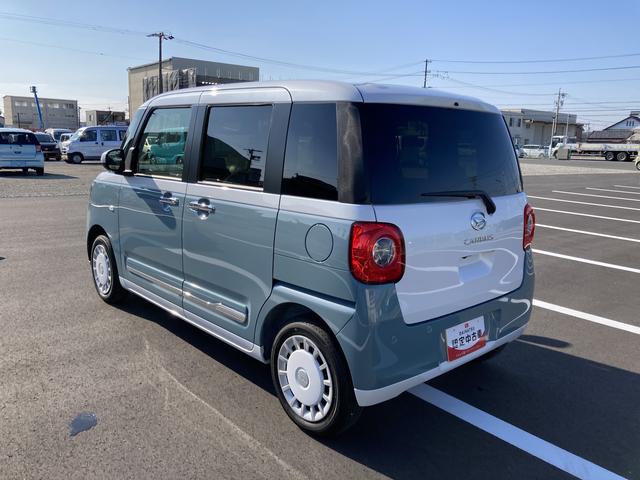 ムーヴキャンバスストライプスＧ１４インチフルホイールキャップ　ＬＥＤヘッドランプ　ＬＥＤフォグランプ　ホっとカップホルダー　両側パワースライドドア　キーフリーシステム　プッシュボタンスタート（静岡県）の中古車