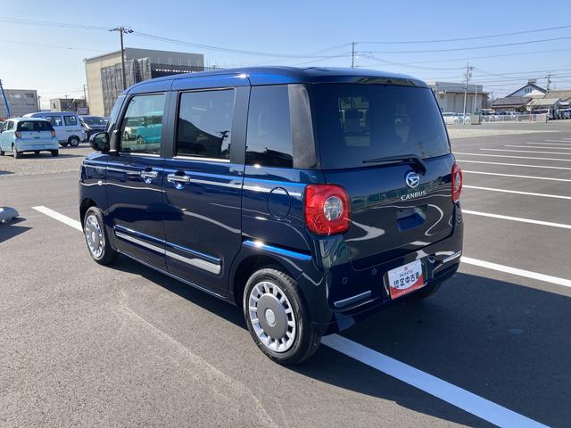 ムーヴキャンバスセオリーＧ１４インチフルホイールキャップ　ＬＥＤヘッドランプ　ＬＥＤフォグランプ　ホっとカップホルダー　両側パワースライドドア　キーフリーシステム	プッシュボタンスタート（静岡県）の中古車