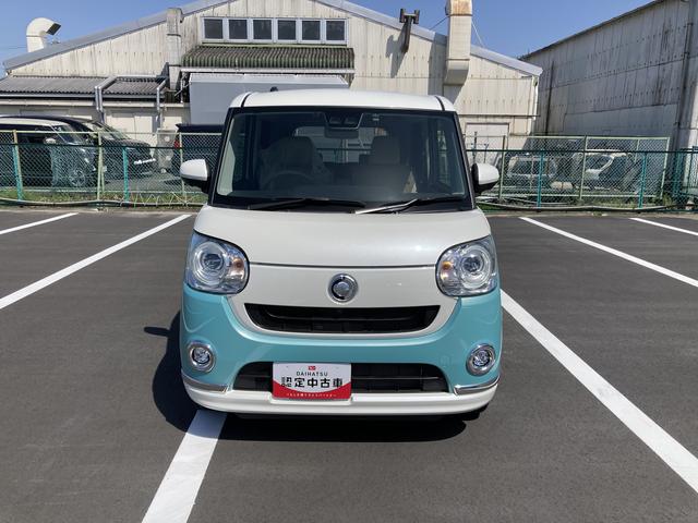 ムーヴキャンバスＧメイクアップＶＳ　ＳＡIII１４インチフルホイールキャップ　ＬＥＤヘッドランプ　キーフリーシステム　両側パワースライドドア　オートエアコン（プッシュ式）　オートライト　置きラクボックス（静岡県）の中古車
