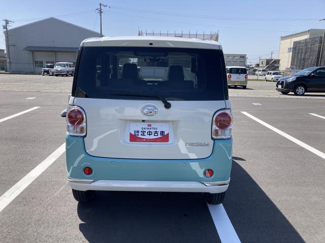 ムーヴキャンバスＧメイクアップＶＳ　ＳＡIII１４インチフルホイールキャップ　ＬＥＤヘッドランプ　キーフリーシステム　両側パワースライドドア　オートエアコン（プッシュ式）　オートライト　置きラクボックス（静岡県）の中古車