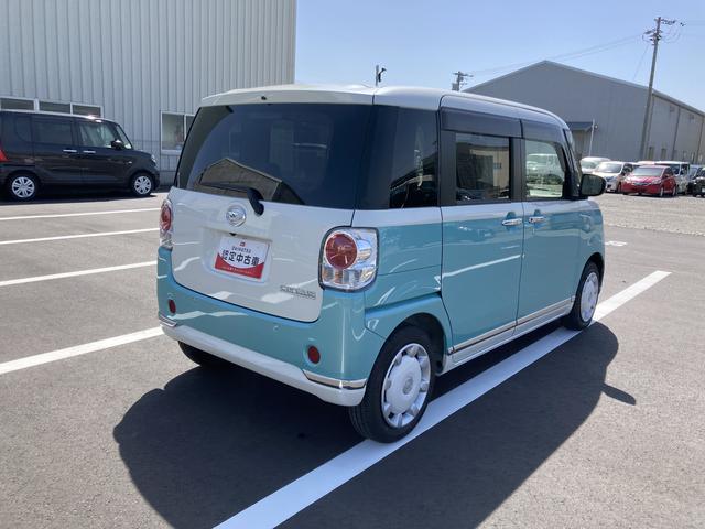 ムーヴキャンバスＧメイクアップＶＳ　ＳＡIII１４インチフルホイールキャップ　ＬＥＤヘッドランプ　キーフリーシステム　両側パワースライドドア　オートエアコン（プッシュ式）　オートライト　置きラクボックス（静岡県）の中古車
