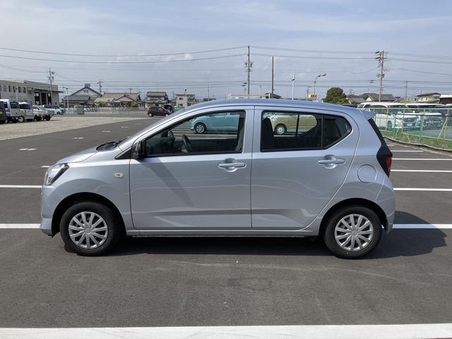 ミライースＬ　ＳＡIII１３インチフルホイールキャップ　マルチリフレクターハロゲンヘッドランプ　可倒式ドアミラー　自発光式デジタルメーターアンバーイルミネーションメーター　マニュアルエアコン（ダイヤル式）　キーレスエントリー（静岡県）の中古車