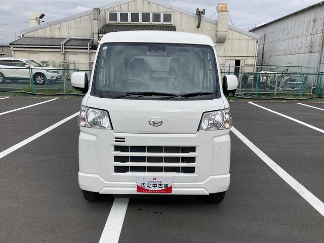 ハイゼットカーゴクルーズＣＶＴ　電動格納式カラードドアミラー　スーパーＵＶＩＲカットガラス（フロントウィンドウ）　１２インチフルホイールキャップ　撥水フルファヴリックシート表皮　大型ＬＥＤ荷室灯　キーフリーシステム（静岡県）の中古車