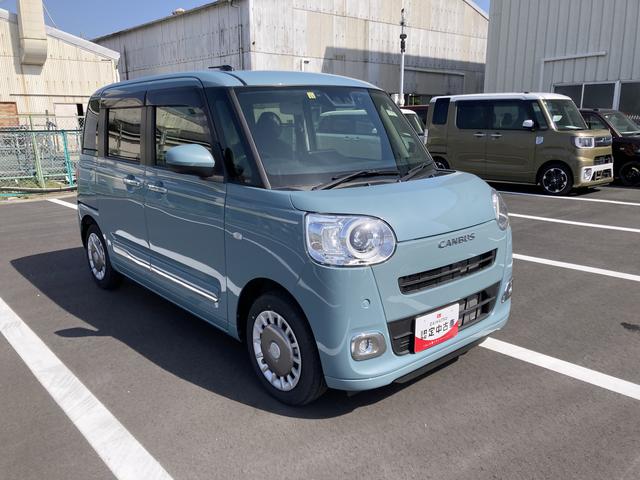 ムーヴキャンバスセオリーＧ１４インチフルホイールキャップ　ＬＥＤヘッドランプ　ＬＥＤフォグランプ　ホっとカップホルダー　両側パワースライドドア　キーフリーシステム（静岡県）の中古車