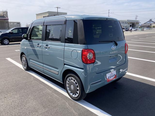 ムーヴキャンバスセオリーＧ１４インチフルホイールキャップ　ＬＥＤヘッドランプ　ＬＥＤフォグランプ　ホっとカップホルダー　両側パワースライドドア　キーフリーシステム（静岡県）の中古車