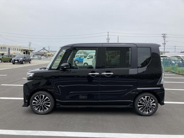 タントカスタムＲＳ１５インチアルミホイール　大型エアロバンパー　フルＬＥＤヘッドランプ　オート格納式カラードドアミラー　本革巻ステアリングホイール（静岡県）の中古車