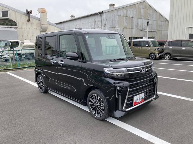 タントカスタムＲＳ１５インチアルミホイール　大型エアロバンパー　フルＬＥＤヘッドランプ　オート格納式カラードドアミラー　本革巻ステアリングホイール（静岡県）の中古車