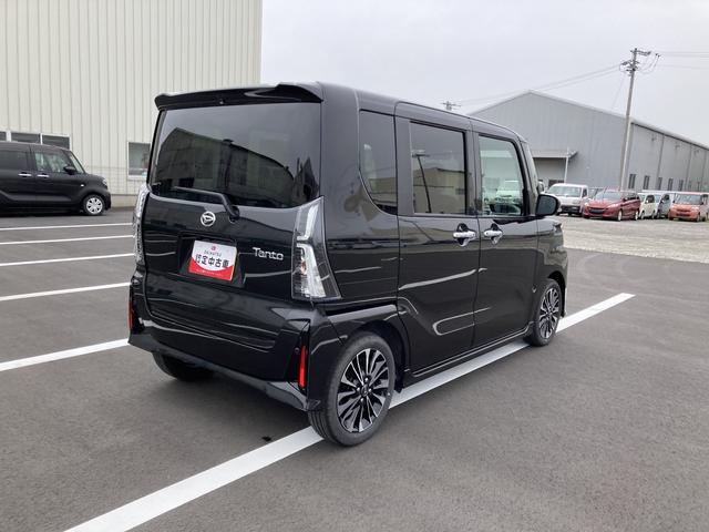 タントカスタムＲＳ１５インチアルミホイール　大型エアロバンパー　フルＬＥＤヘッドランプ　オート格納式カラードドアミラー　本革巻ステアリングホイール（静岡県）の中古車