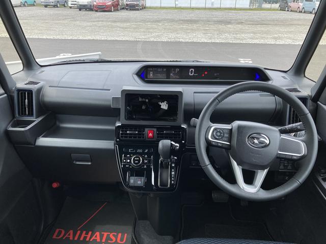 タントカスタムＲＳ１５インチアルミホイール　大型エアロバンパー　フルＬＥＤヘッドランプ　オート格納式カラードドアミラー　本革巻ステアリングホイール（静岡県）の中古車