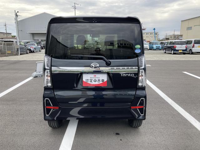 タントカスタムＲＳセレクション１５インチアルミホイール　大型エアロバンパー　フルＬＥＤヘッドランプ　オート格納式カラードドアミラー　革巻ステアリングホイール　両側パワースライドドア（静岡県）の中古車