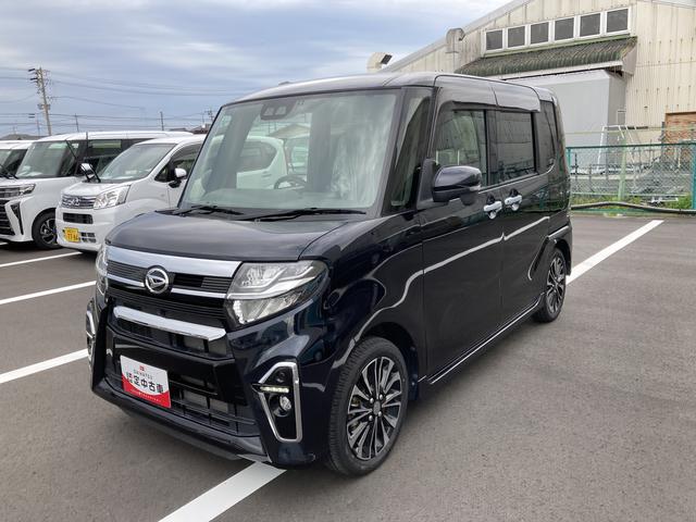 タントカスタムＲＳセレクション１５インチアルミホイール　大型エアロバンパー　フルＬＥＤヘッドランプ　オート格納式カラードドアミラー　革巻ステアリングホイール　両側パワースライドドア（静岡県）の中古車