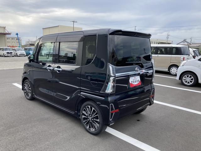 タントカスタムＲＳセレクション１５インチアルミホイール　大型エアロバンパー　フルＬＥＤヘッドランプ　オート格納式カラードドアミラー　革巻ステアリングホイール　両側パワースライドドア（静岡県）の中古車