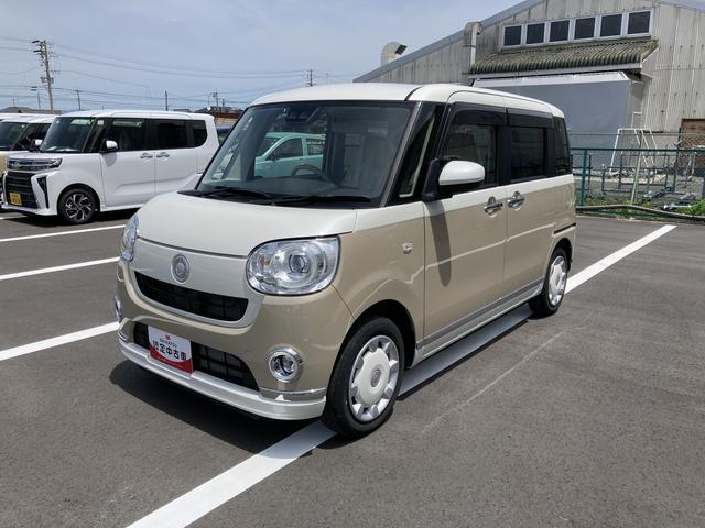 ムーヴキャンバスＧメイクアップＶＳ　ＳＡIII１４インチフルホイールキャップ　ＬＥＤヘッドランプ　キーフリーシステム　両側パワースライドドア　オートエアコン（プッシュ式）　オートライト　置きラクボックス（静岡県）の中古車