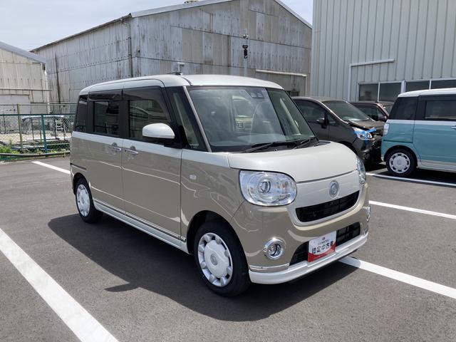 ムーヴキャンバスＧメイクアップＶＳ　ＳＡIII１４インチフルホイールキャップ　ＬＥＤヘッドランプ　キーフリーシステム　両側パワースライドドア　オートエアコン（プッシュ式）　オートライト　置きラクボックス（静岡県）の中古車