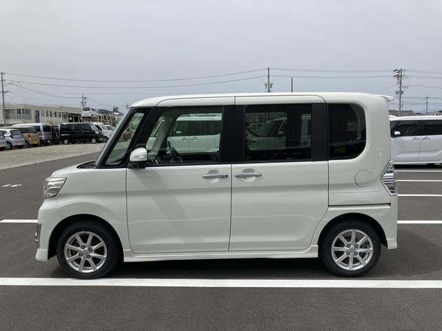 タントカスタムＸ　ＳＡ１４インチアルミホイール　キーフリーシステム　パワースライドドア（左側）　オートエアコン（プッシュ式）　ＬＥＤヘッドランプ（静岡県）の中古車