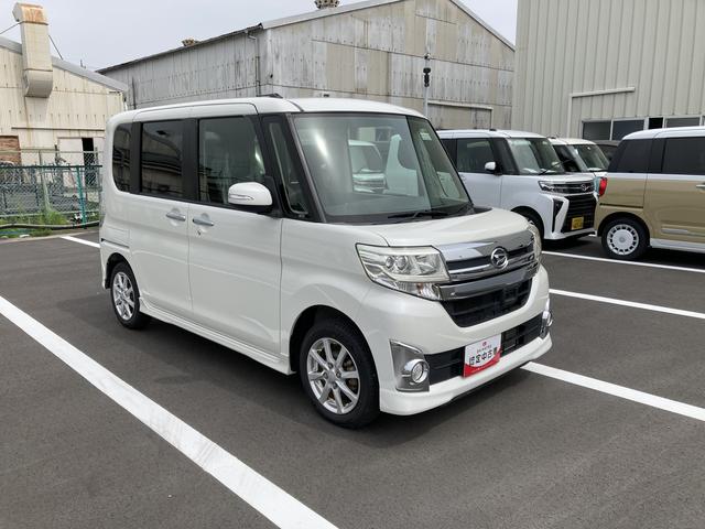 タントカスタムＸ　ＳＡ１４インチアルミホイール　キーフリーシステム　パワースライドドア（左側）　オートエアコン（プッシュ式）　ＬＥＤヘッドランプ（静岡県）の中古車