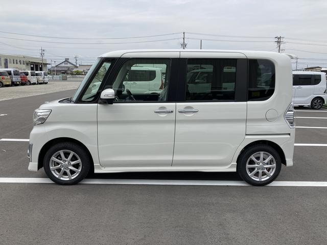 タントカスタムＸ　ＳＡ１４インチアルミホイール　キーフリーシステム　パワースライドドア（左側）　オートエアコン（プッシュ式）　ＬＥＤヘッドランプ（静岡県）の中古車