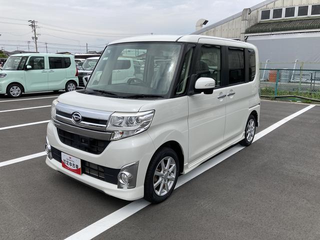 タントカスタムＸ　ＳＡ１４インチアルミホイール　キーフリーシステム　パワースライドドア（左側）　オートエアコン（プッシュ式）　ＬＥＤヘッドランプ（静岡県）の中古車