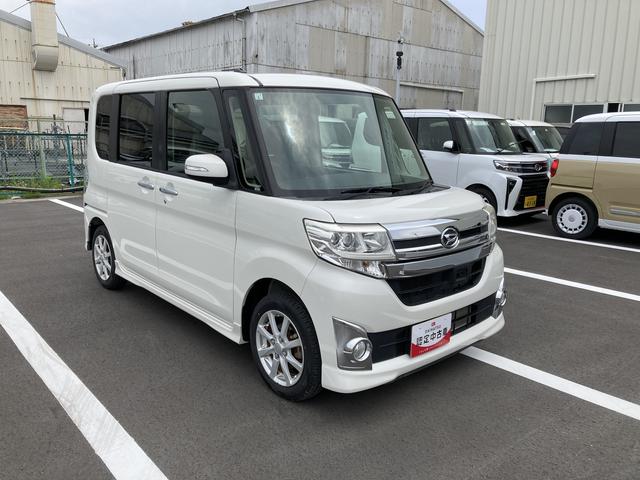 タントカスタムＸ　ＳＡ１４インチアルミホイール　キーフリーシステム　パワースライドドア（左側）　オートエアコン（プッシュ式）　ＬＥＤヘッドランプ（静岡県）の中古車