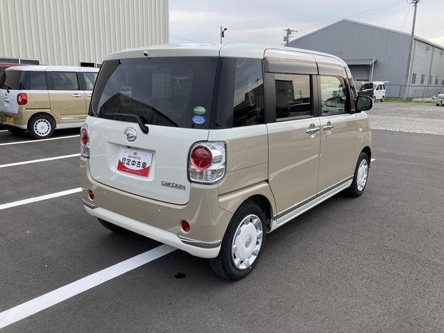 ムーヴキャンバスＧメイクアップＶＳ　ＳＡIII１４インチフルホイールキャップ　ＬＥＤヘッドランプ　キーフリーシステム　両側パワースライドドア　オートエアコン（プッシュ式）　オートライト　置きラクボックス（静岡県）の中古車