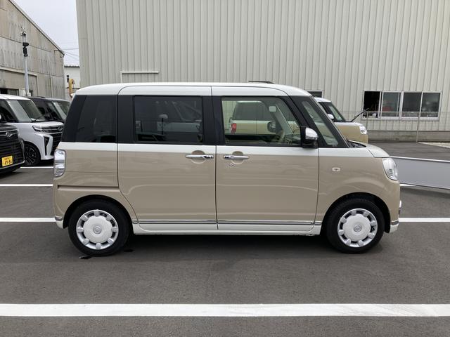 ムーヴキャンバスＧメイクアップＶＳ　ＳＡIII１４インチフルホイールキャップ　ＬＥＤヘッドランプ　キーフリーシステム　両側パワースライドドア　オートエアコン（プッシュ式）　オートライト　置きラクボックス（静岡県）の中古車