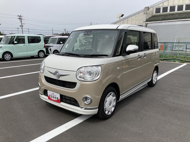 ムーヴキャンバスＧメイクアップＶＳ　ＳＡIII１４インチフルホイールキャップ　ＬＥＤヘッドランプ　キーフリーシステム　両側パワースライドドア　オートエアコン（プッシュ式）　オートライト　置きラクボックス（静岡県）の中古車