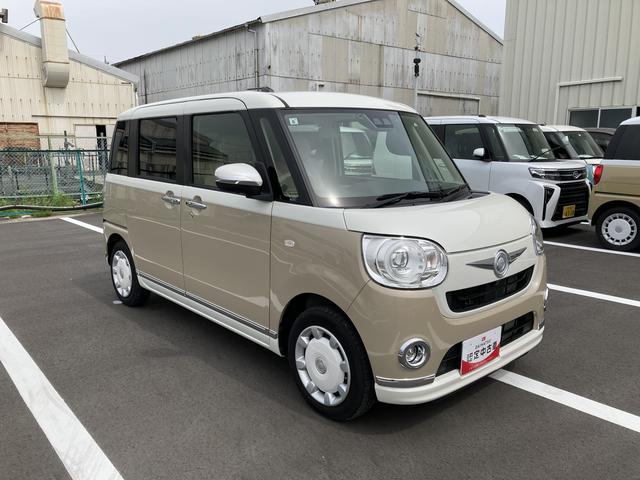 ムーヴキャンバスＧメイクアップＶＳ　ＳＡIII１４インチフルホイールキャップ　ＬＥＤヘッドランプ　キーフリーシステム　両側パワースライドドア　オートエアコン（プッシュ式）　オートライト　置きラクボックス（静岡県）の中古車