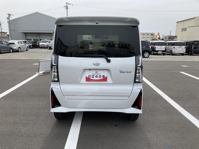 タントカスタムＲＳ１５インチアルミホイール　大型エアロバンパー　フルＬＥＤヘッドランプ　オート格納式カラードドアミラー　本革巻ステアリングホイール（静岡県）の中古車