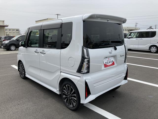 タントカスタムＲＳ１５インチアルミホイール　大型エアロバンパー　フルＬＥＤヘッドランプ　オート格納式カラードドアミラー　本革巻ステアリングホイール（静岡県）の中古車