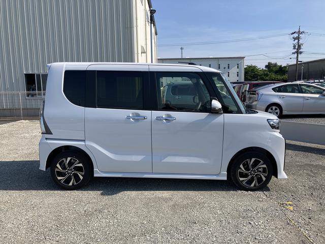タントカスタムＸ１４インチアルミホイール　大型エアロバンパー　フルＬＥＤヘッドランプ　オート格納式カラードドアミラー　両側パワースライドドア　キーフリーシステム　プッシュボタンスタート（静岡県）の中古車