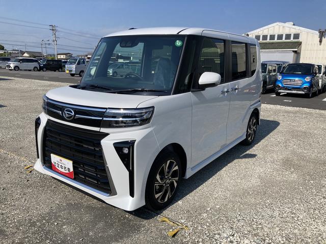 タントカスタムＸ１４インチアルミホイール　大型エアロバンパー　フルＬＥＤヘッドランプ　オート格納式カラードドアミラー　両側パワースライドドア　キーフリーシステム　プッシュボタンスタート（静岡県）の中古車