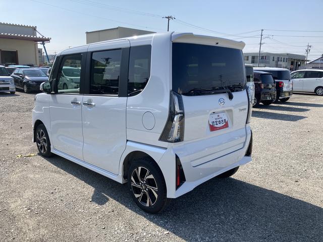 タントカスタムＸ１４インチアルミホイール　大型エアロバンパー　フルＬＥＤヘッドランプ　オート格納式カラードドアミラー　両側パワースライドドア　キーフリーシステム　プッシュボタンスタート（静岡県）の中古車