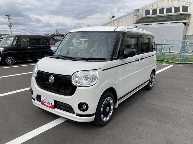 ムーヴキャンバスＧブラックアクセントリミテッド　ＳＡIII１４インチフルホイールキャップ　ＬＥＤヘッドランプ　キーフリーシステム　両側パワースライドドア　オートエアコン（プッシュ式）　オートライト　置きラクボックス（静岡県）の中古車