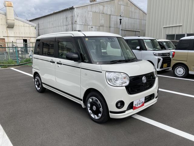 ムーヴキャンバスＧブラックアクセントリミテッド　ＳＡIII１４インチフルホイールキャップ　ＬＥＤヘッドランプ　キーフリーシステム　両側パワースライドドア　オートエアコン（プッシュ式）　オートライト　置きラクボックス（静岡県）の中古車