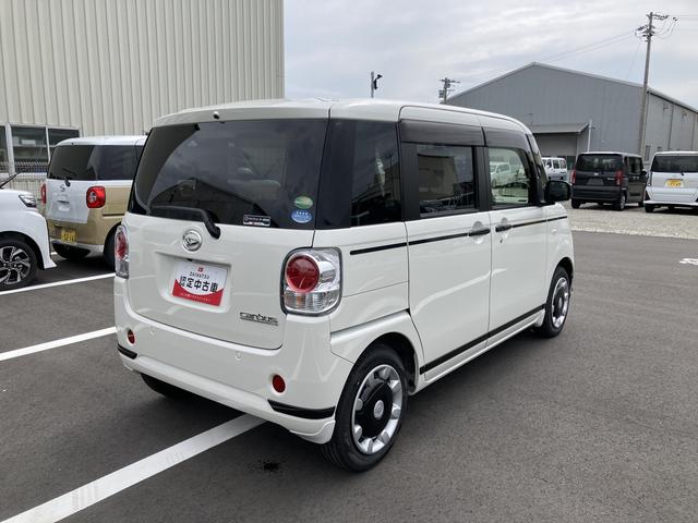 ムーヴキャンバスＧブラックアクセントリミテッド　ＳＡIII１４インチフルホイールキャップ　ＬＥＤヘッドランプ　キーフリーシステム　両側パワースライドドア　オートエアコン（プッシュ式）　オートライト　置きラクボックス（静岡県）の中古車