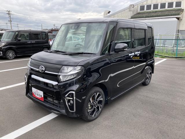 タントカスタムＸ１４インチアルミホイール　大型エアロバンパー　フルＬＥＤヘッドランプ　オート格納式カラードドアミラー　両側パワースライドドア　キーフリーシステム　プッシュボタンスタート（静岡県）の中古車