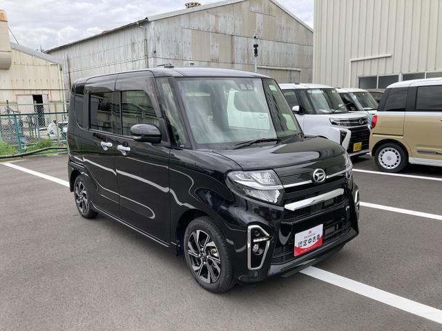 タントカスタムＸ１４インチアルミホイール　大型エアロバンパー　フルＬＥＤヘッドランプ　オート格納式カラードドアミラー　両側パワースライドドア　キーフリーシステム　プッシュボタンスタート（静岡県）の中古車