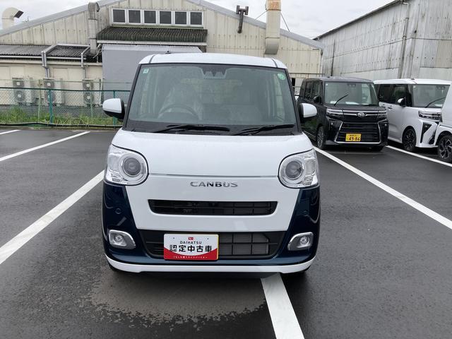 ムーヴキャンバスストライプスＧ１４インチフルホイールキャップ　ＬＥＤヘッドランプ　ＬＥＤフォグランプ　ホっとカップホルダー　両側パワースライドドア　キーフリーシステム（静岡県）の中古車