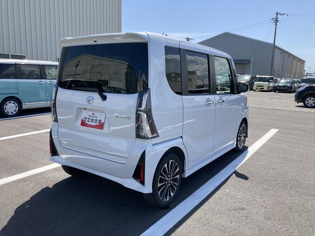 タントカスタムＲＳ１５インチアルミホイール　大型エアロバンパー　フルＬＥＤヘッドランプ　オート格納式カラードドアミラー　本革巻ステアリングホイール（静岡県）の中古車
