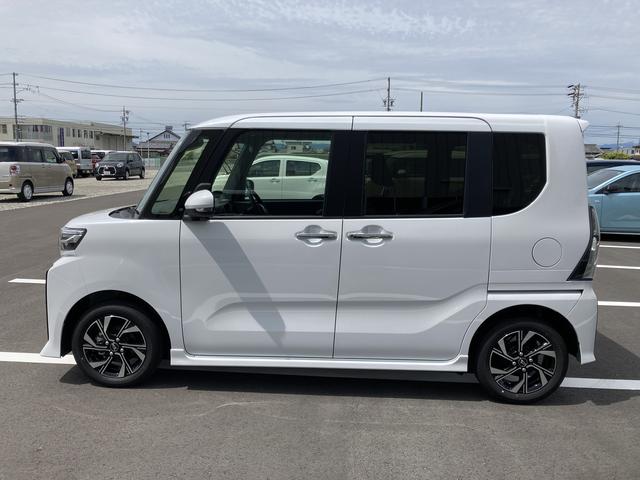 タントカスタムＸ１４インチアルミホイール　大型エアロバンパー　フルＬＥＤヘッドランプ　オート格納式カラードドアミラー　両側パワースライドドア　キーフリーシステム　プッシュボタンスタート（静岡県）の中古車