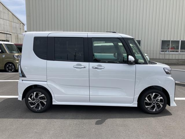 タントカスタムＸ１４インチアルミホイール　大型エアロバンパー　フルＬＥＤヘッドランプ　オート格納式カラードドアミラー　両側パワースライドドア　キーフリーシステム　プッシュボタンスタート（静岡県）の中古車