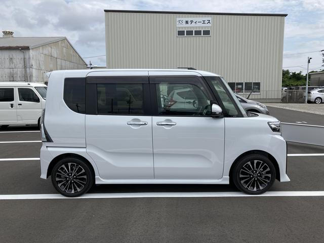 タントカスタムＲＳ１５インチアルミホイール　大型エアロバンパー　フルＬＥＤヘッドランプ　オート格納式カラードドアミラー　本革巻ステアリングホイール（静岡県）の中古車