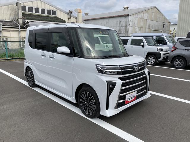 タントカスタムＲＳ１５インチアルミホイール　大型エアロバンパー　フルＬＥＤヘッドランプ　オート格納式カラードドアミラー　本革巻ステアリングホイール（静岡県）の中古車
