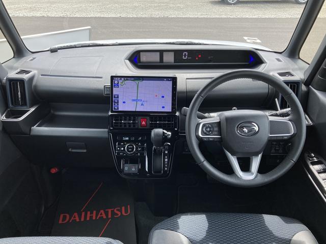 タントカスタムＲＳ１５インチアルミホイール　大型エアロバンパー　フルＬＥＤヘッドランプ　オート格納式カラードドアミラー　本革巻ステアリングホイール（静岡県）の中古車