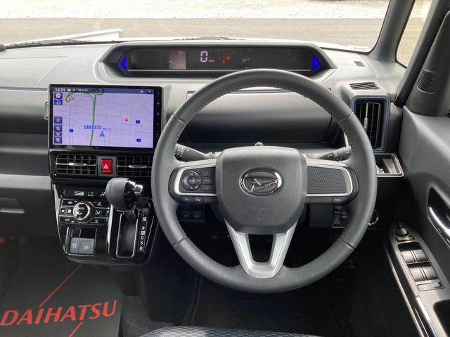 タントカスタムＲＳ１５インチアルミホイール　大型エアロバンパー　フルＬＥＤヘッドランプ　オート格納式カラードドアミラー　本革巻ステアリングホイール（静岡県）の中古車