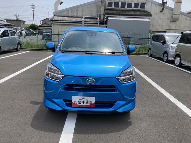 ミライースＸ　ＳＡIII１４インチフルホイールキャップ　ＬＥＤヘッドランプ　電動格納式（カラード）ドアミラー　自発光式デジタルメーターブルーイルミネーションメーター　マニュアルエアコン（ダイヤル式）　キーレスエントリー（静岡県）の中古車