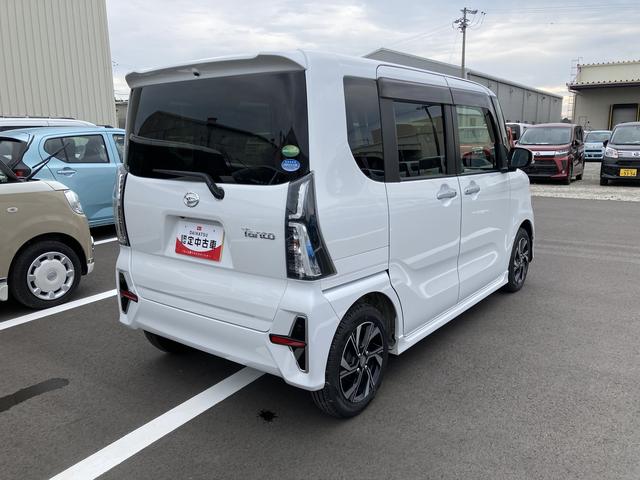 タントカスタムＸ１４インチアルミホイール　大型エアロバンパー　フルＬＥＤヘッドランプ　オート格納式カラードドアミラー　両側パワースライドドア　キーフリーシステム　プッシュボタンスタート（静岡県）の中古車