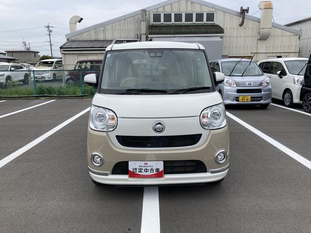 ムーヴキャンバスＧメイクアップＶＳ　ＳＡIII１４インチフルホイールキャップ　ＬＥＤヘッドランプ　キーフリーシステム　両側パワースライドドア　オートエアコン（プッシュ式）　オートライト　置きラクボックス（静岡県）の中古車