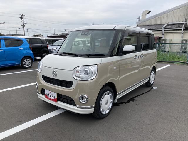 ムーヴキャンバスＧメイクアップＶＳ　ＳＡIII１４インチフルホイールキャップ　ＬＥＤヘッドランプ　キーフリーシステム　両側パワースライドドア　オートエアコン（プッシュ式）　オートライト　置きラクボックス（静岡県）の中古車