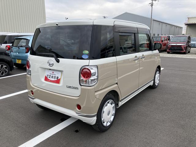 ムーヴキャンバスＧメイクアップＶＳ　ＳＡIII１４インチフルホイールキャップ　ＬＥＤヘッドランプ　キーフリーシステム　両側パワースライドドア　オートエアコン（プッシュ式）　オートライト　置きラクボックス（静岡県）の中古車